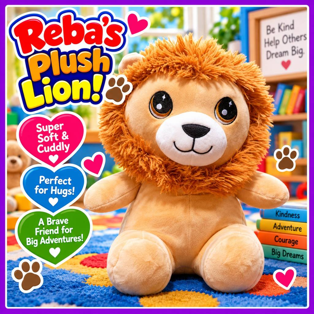 Rebas Plush Lion SMALL Web